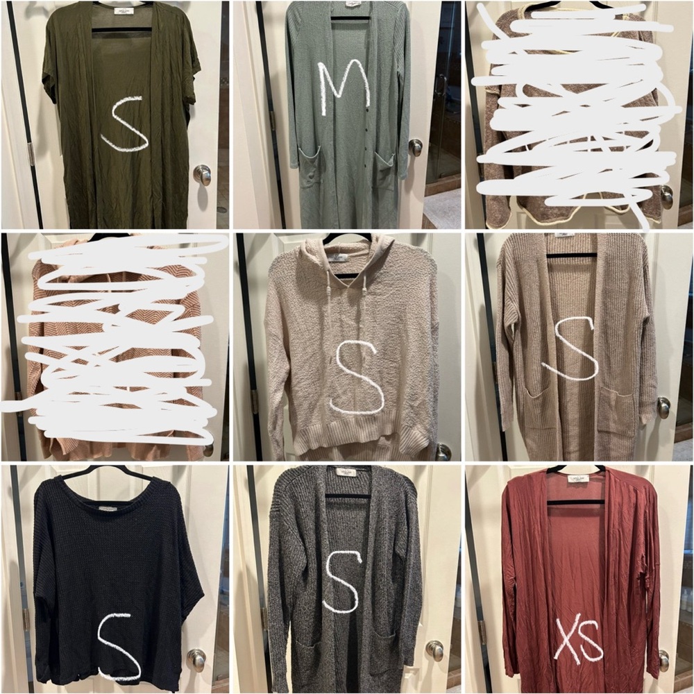 Carly Jean Los Angeles Sweater and Kimono Bundle